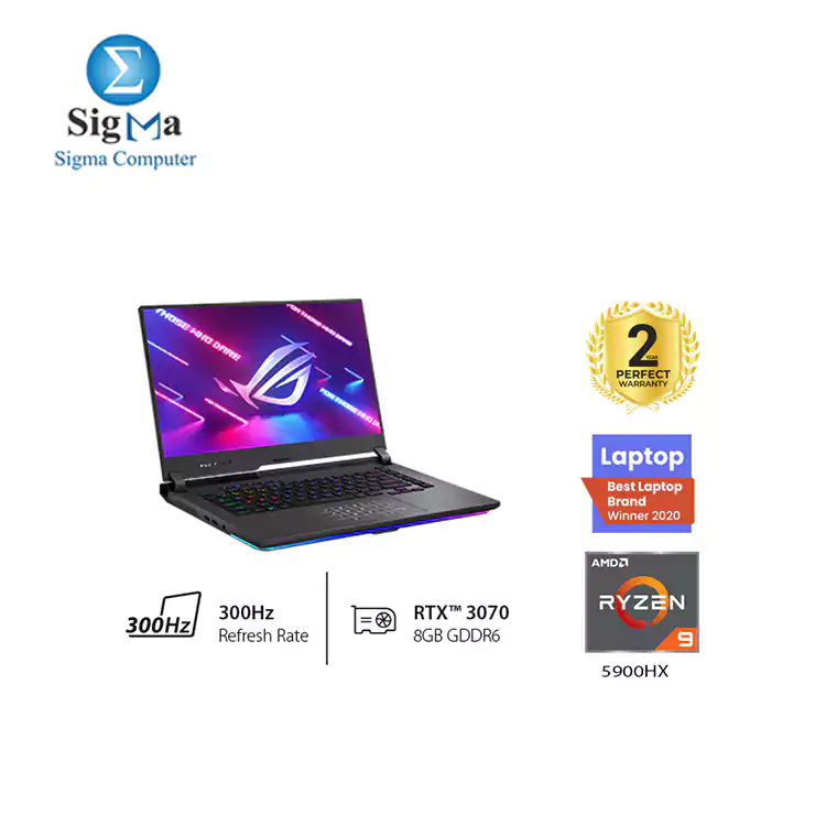 ASUS ROG Strix G15 G513QR-HF168T Ryzen 9 5900HX RAM 16GB 1TB SSD 15.6 FHD 300Hz RTX 3070 8GB Win10 