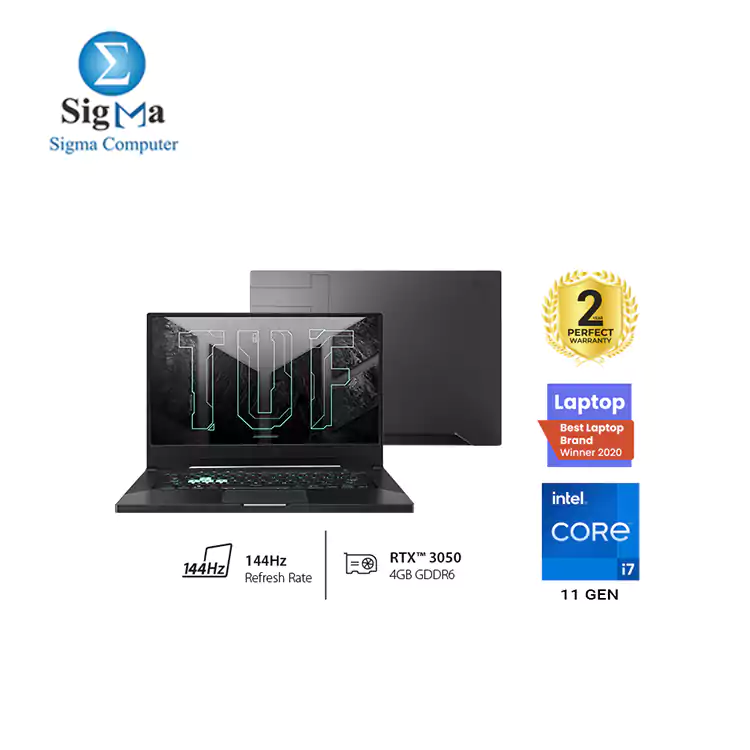 ASUS TUF Gaming F15 FX516PC-HN001T Core i7-11370H RAM 8GB 512GB SSD 15.6 Inch 144Hz RTX 3050 4GB Win 10