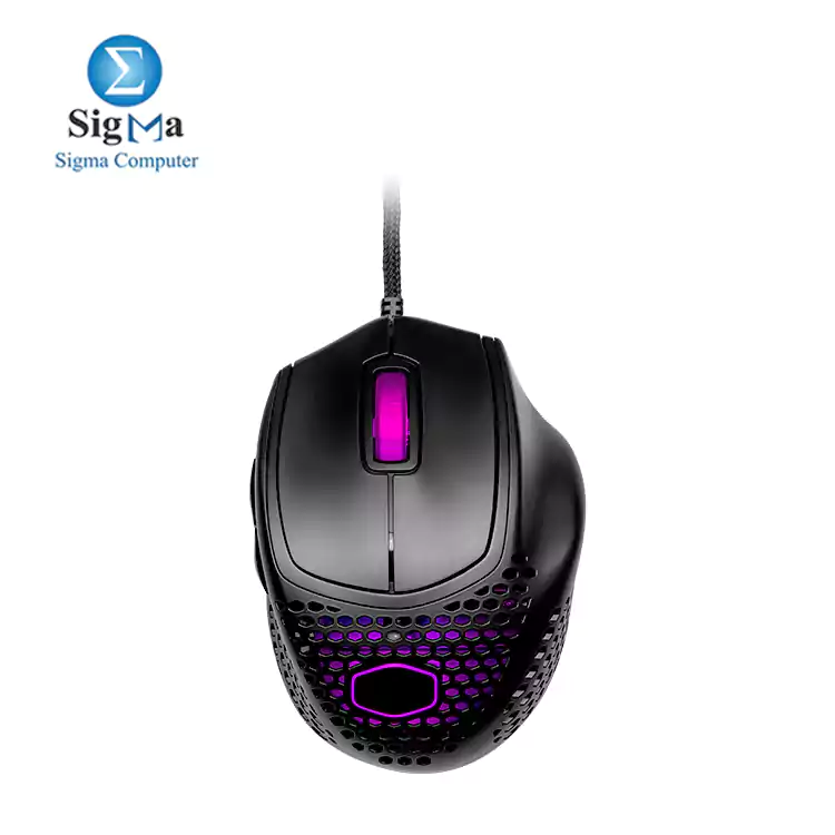 Cooler Master MM720 Black Matte Lightweight Gaming Mouse with Ultraweave Cable  16000 DPI Optical Sensor  RGB 