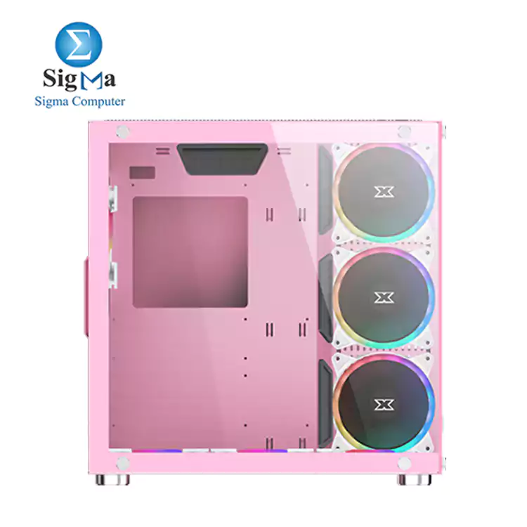 XIGMATEK Aquarius Plus PINK MID-TOWER ARGB Gaming Case