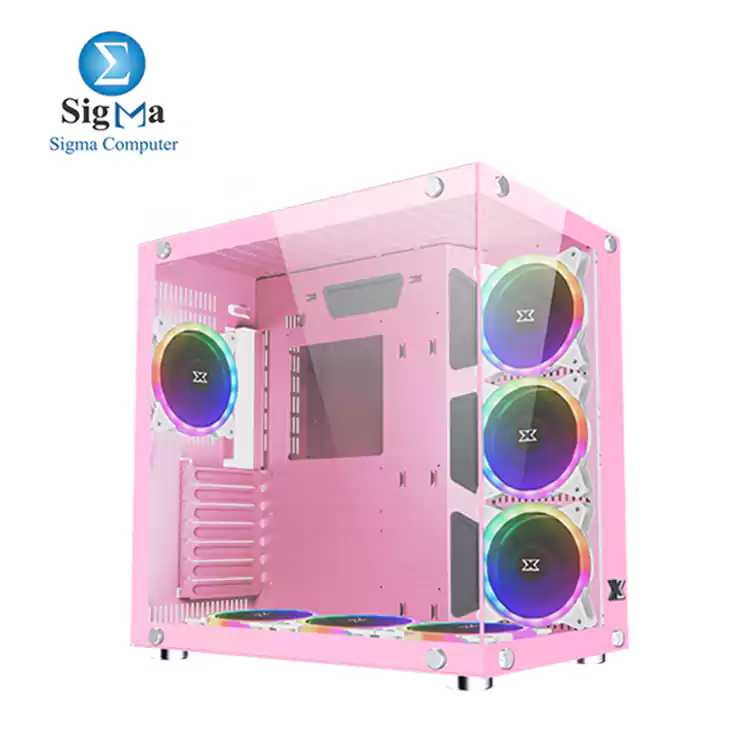 XIGMATEK Aquarius Plus PINK MID-TOWER ARGB Gaming Case