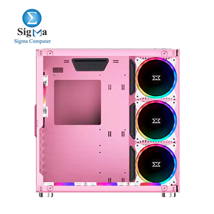 XIGMATEK Aquarius Plus PINK MID-TOWER ARGB Gaming Case