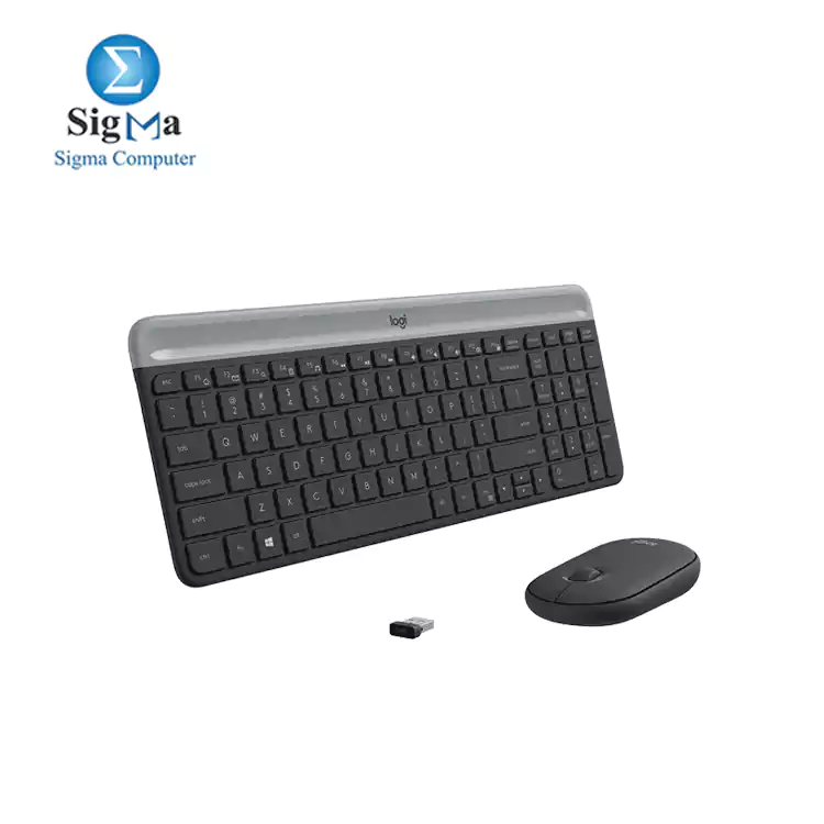 LOGITECH MK470 SLIM WIRELESS KEYBOARD AND MOUSE COMBO -BLACK - 920-010069