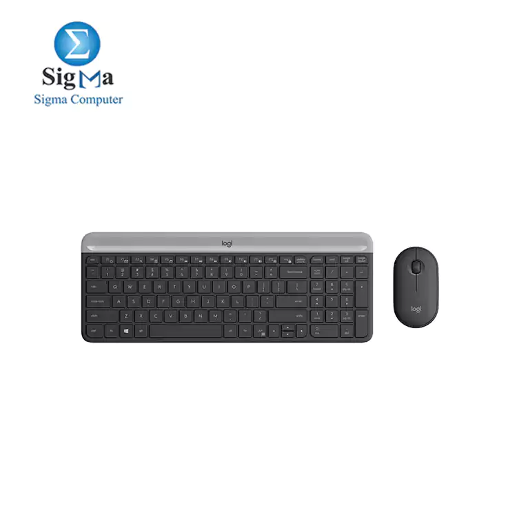 LOGITECH MK470 SLIM WIRELESS KEYBOARD AND MOUSE COMBO -BLACK - 920-010069