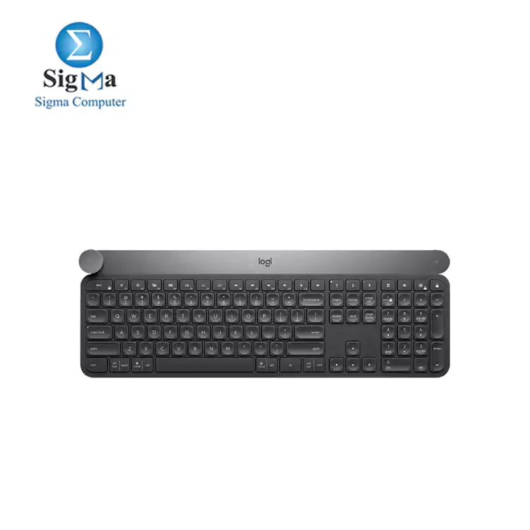 LOGITECH CRAFT Advanced WIRELESS Keyboard with Creative Input Dial-BLACK