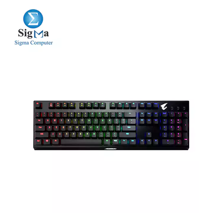 AORUS K9 WIRED RGB GAMING KEYBOARD blue SWITCH - BLACK