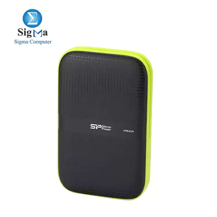 1TB Silicon Power Armor A60 Shockproof Portable Hard Drive - USB3.0 - green