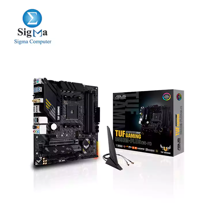 AMD B550 (Ryzen AM4) micro ATX gaming motherboard with PCIe 4.0, dual M.2, 10 DrMOS power stages, Intel® WiFi 6, 2.5 Gb Ethernet, HDMI, DisplayPort, SATA 6 Gbps,