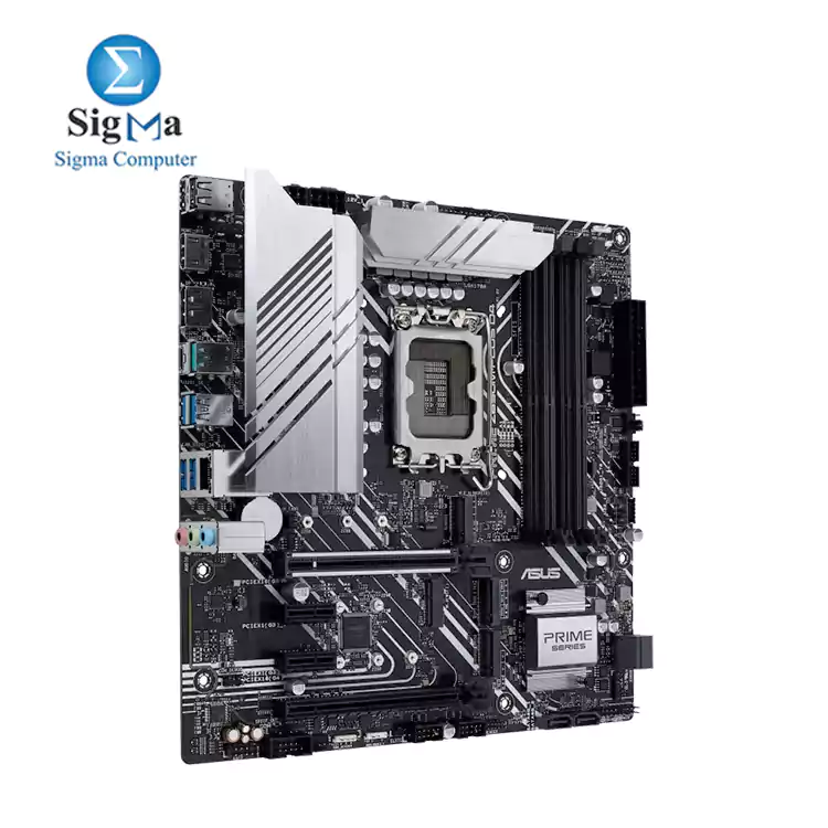 ASUS Prime Z690M-Plus D4 LGA 1700 Intel 12th Gen  microATX motherboard  PCIe 5.0 DDR4 10 1 Power Stages 3x M.2 1Gb LAN USB 3.2 Gen 2x2 Type-C front USB 3.2 Gen 1 Type-C