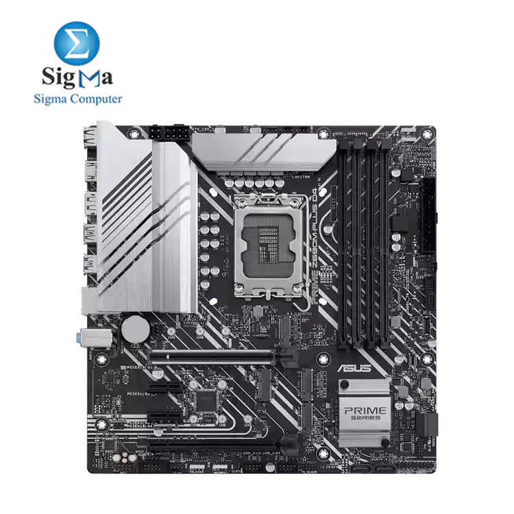 ASUS Prime Z690M-Plus D4 LGA 1700 Intel 12th Gen  microATX motherboard  PCIe 5.0 DDR4 10 1 Power Stages 3x M.2 1Gb LAN USB 3.2 Gen 2x2 Type-C front USB 3.2 Gen 1 Type-C