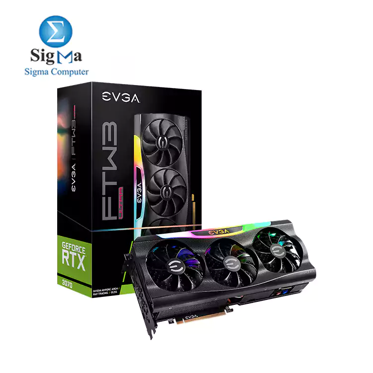 EVGA GeForce RTX 3070 FTW3 ULTRA GAMING  08G-P5-3767-KL  8GB GDDR6  iCX3 Technology  ARGB LED  Metal Backplate  LHR