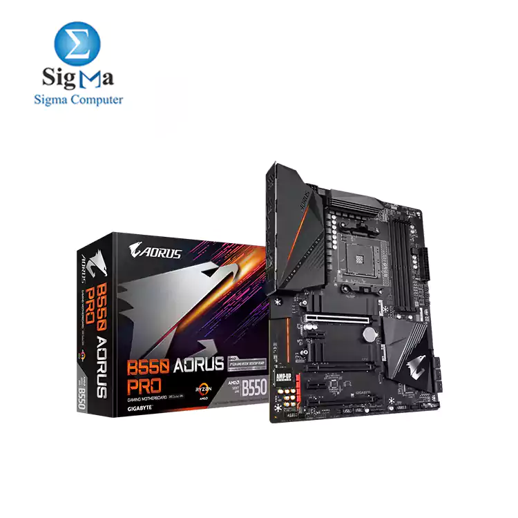 AMD B550 AORUS Motherboard with True 12+2 Phases Digital VRM, Fins-Array Heatsink, Direct-Touch Heatpipe, Dual PCIe 4.0/3.0 x4 M.2 with Thermal Guards, 2.5GbE LAN, RGB FUSION 2.0, Q-Flash Plus