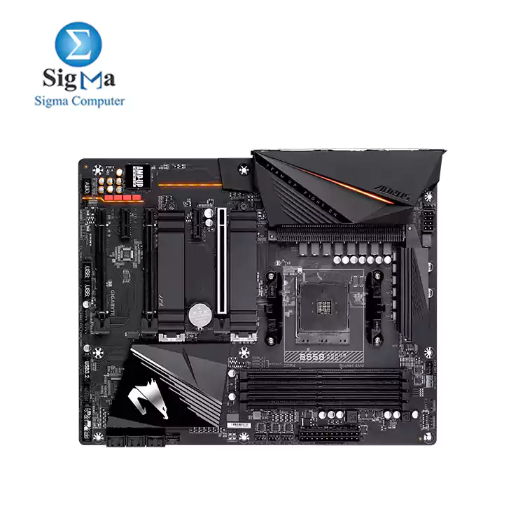 AMD B550 AORUS Motherboard with True 12+2 Phases Digital VRM, Fins-Array Heatsink, Direct-Touch Heatpipe, Dual PCIe 4.0/3.0 x4 M.2 with Thermal Guards, 2.5GbE LAN, RGB FUSION 2.0, Q-Flash Plus