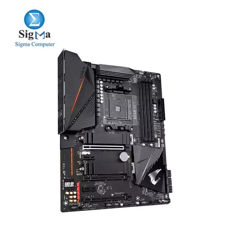 AMD B550 AORUS Motherboard with True 12+2 Phases Digital VRM, Fins-Array Heatsink, Direct-Touch Heatpipe, Dual PCIe 4.0/3.0 x4 M.2 with Thermal Guards, 2.5GbE LAN, RGB FUSION 2.0, Q-Flash Plus