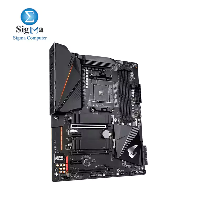 AMD B550 AORUS Motherboard with True 12 2 Phases Digital VRM  Fins-Array Heatsink  Direct-Touch Heatpipe  Dual PCIe 4.0 3.0 x4 M.2 with Thermal Guards  2.5GbE LAN  RGB FUSION 2.0  Q-Flash Plus