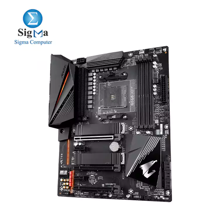 AMD B550 AORUS Motherboard with True 12+2 Phases Digital VRM, Fins-Array Heatsink, Direct-Touch Heatpipe, Dual PCIe 4.0/3.0 x4 M.2 with Thermal Guards, 2.5GbE LAN, RGB FUSION 2.0, Q-Flash Plus