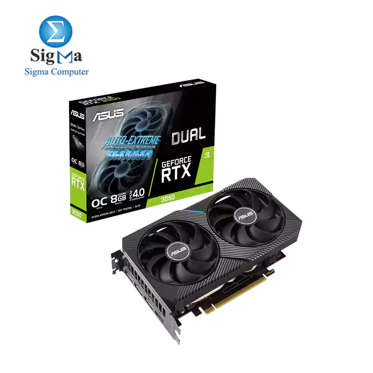 ASUS Dual GeForce RTX™ 3050 OC Edition 8GB GDDR6