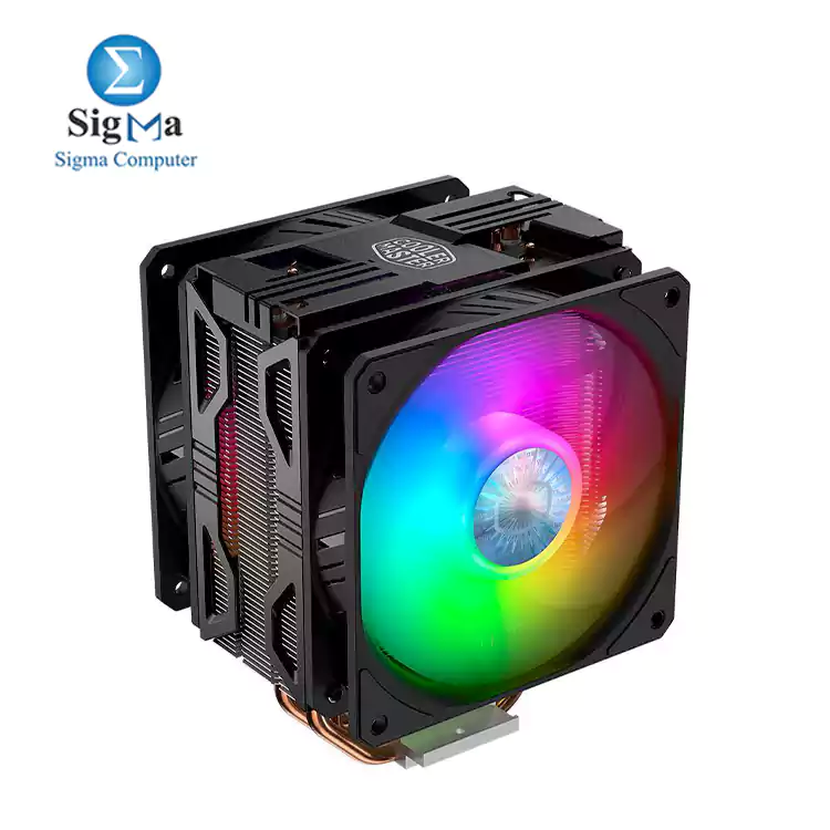 Cooler Master Blizzard T400 PRO ARGB - CPU Cooler with Dual 2x  SickleFlow 120 Addressable RGB Fan