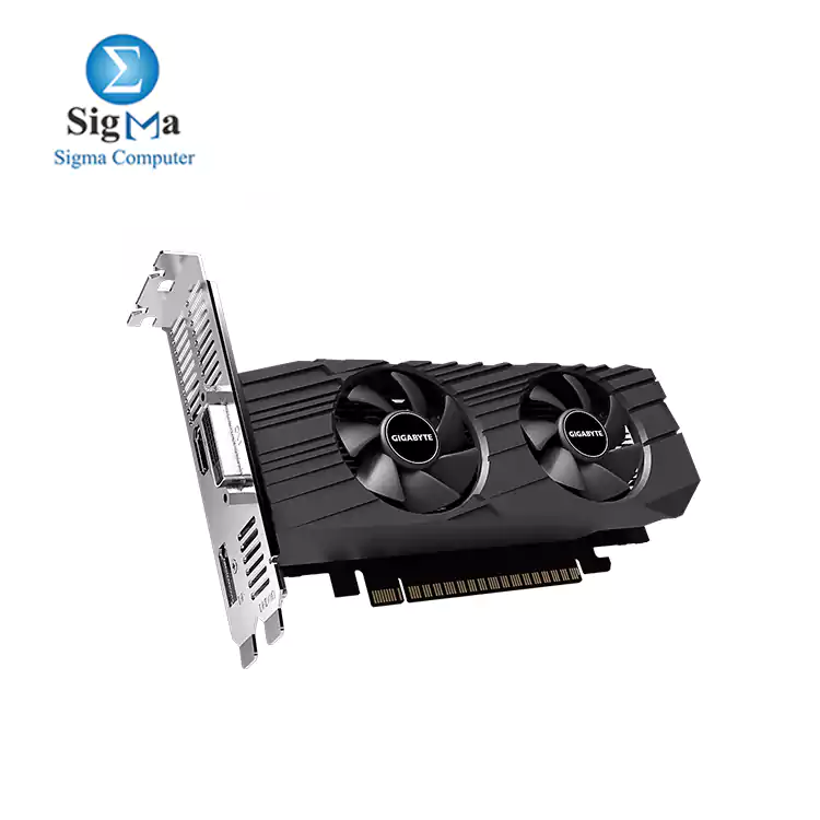 Gigabyte GeForce GTX 1650 OC Low Profile 4G Graphics Card  2X Windforce Fans  4GB 128-Bit GDDR5