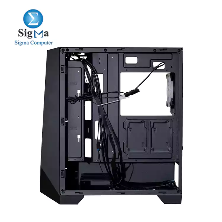 2B (PW007) Ecstasy Gaming Mid Tower Case with 0.7mm full Black Coating