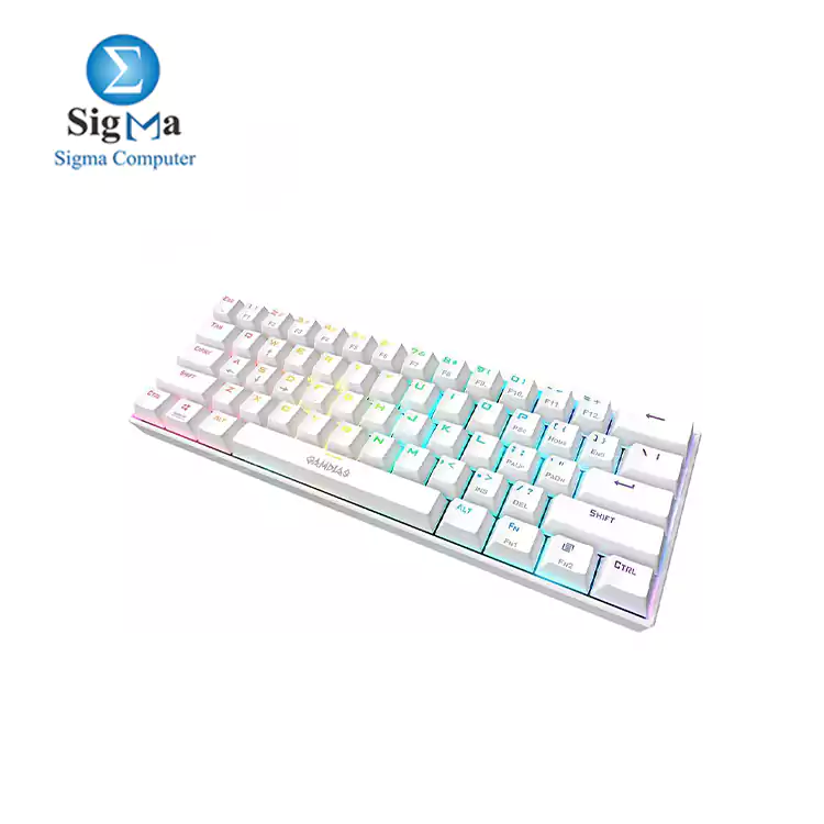 Gamdias Hermes E3 RGB Mechanical Gaming Keyboard Blue Switch - WHITE