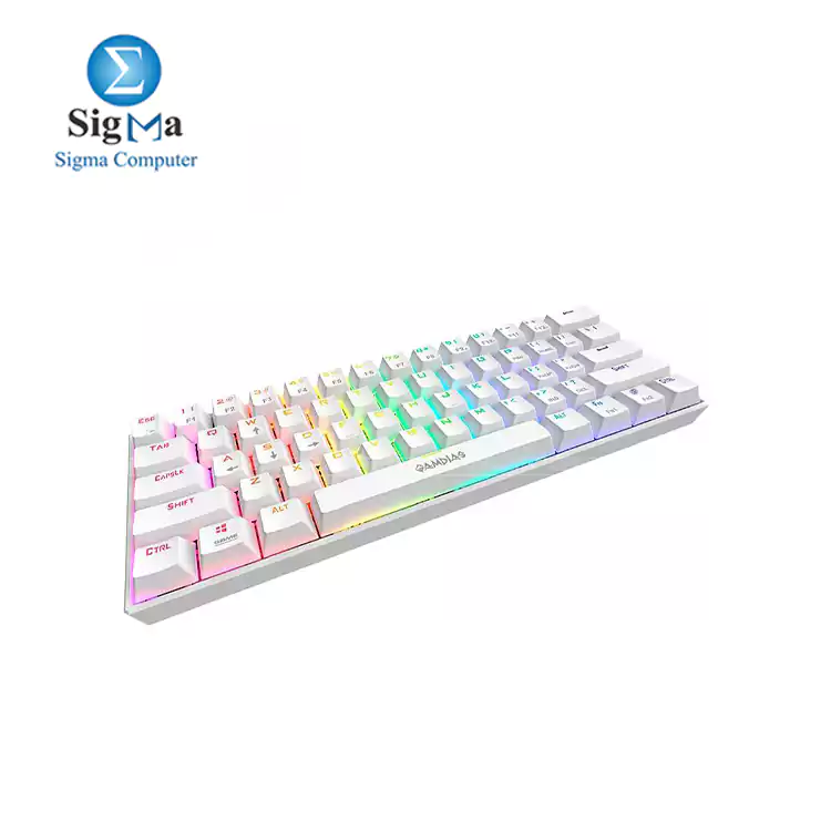 Gamdias Hermes E3 RGB Mechanical Gaming Keyboard Blue Switch - WHITE