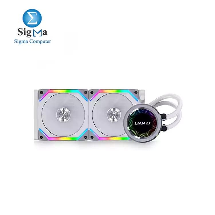 LIAN LI Galahad AIO UNI FAN SL Edition 240 CPU COOLER ALL IN ONE RGB -WHITE