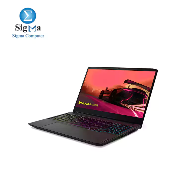 NOTEBOOK-LENOVO-AMD-IdeaPad Gaming 3- 82K200MYAX  R5-5600H  6C 12T -RAM 16G  2 8 -SSD 256G Gen3 HDD 1T-GTX1650 4G-15.6-FHD-IPS-120Hz- 45Wh - 135W -Backlit Arabic