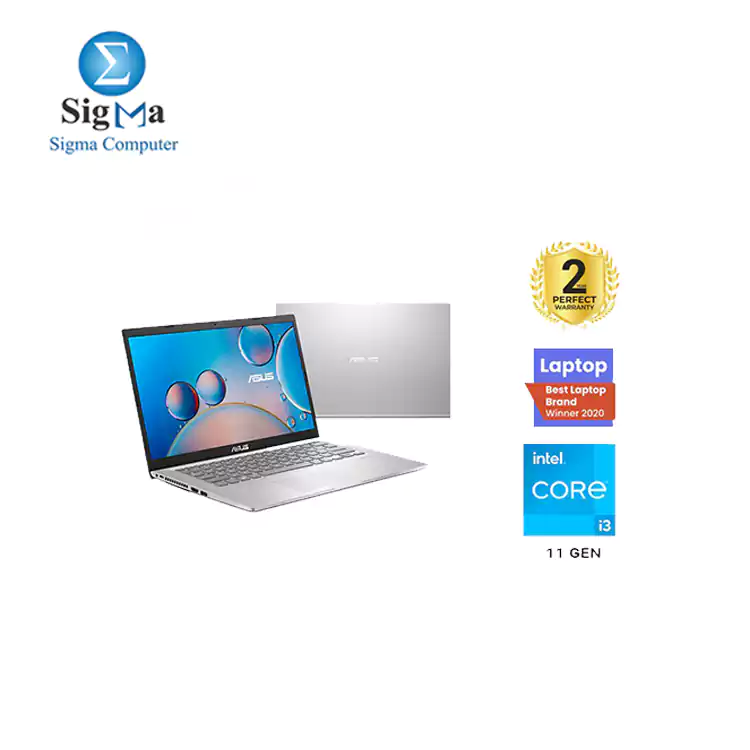 ASUS X415EA-EB003W  Intel Core i3 1115G4 RAM 4GB 256GB SSD Intel® UHD Graphics 14.0 FHD  win11 Transparent Silver