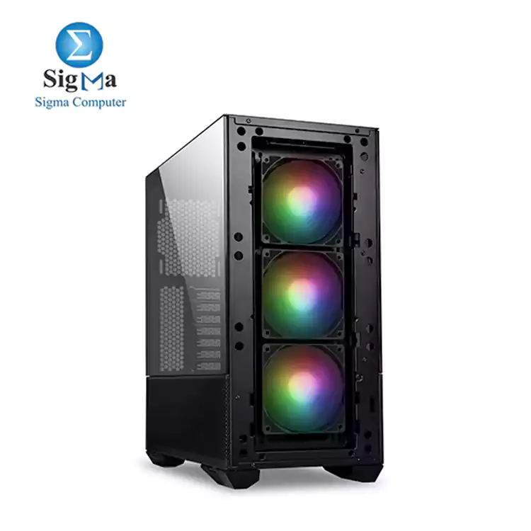 LIAN LI LANCOOL II MESH RGB BLACK Tempered Glass ATX Case - 3 RGB FAN