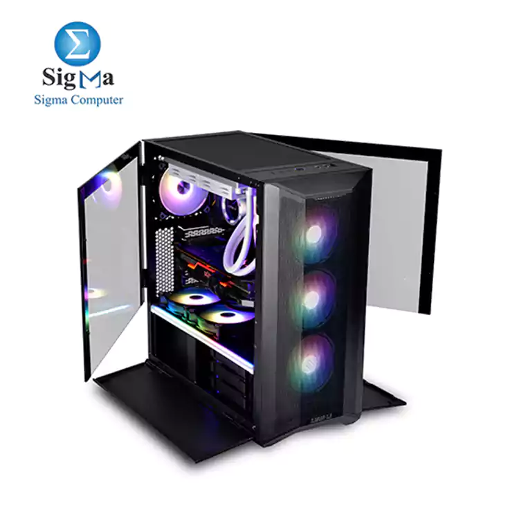 LIAN LI LANCOOL II MESH RGB BLACK Tempered Glass ATX Case - 3 RGB FAN