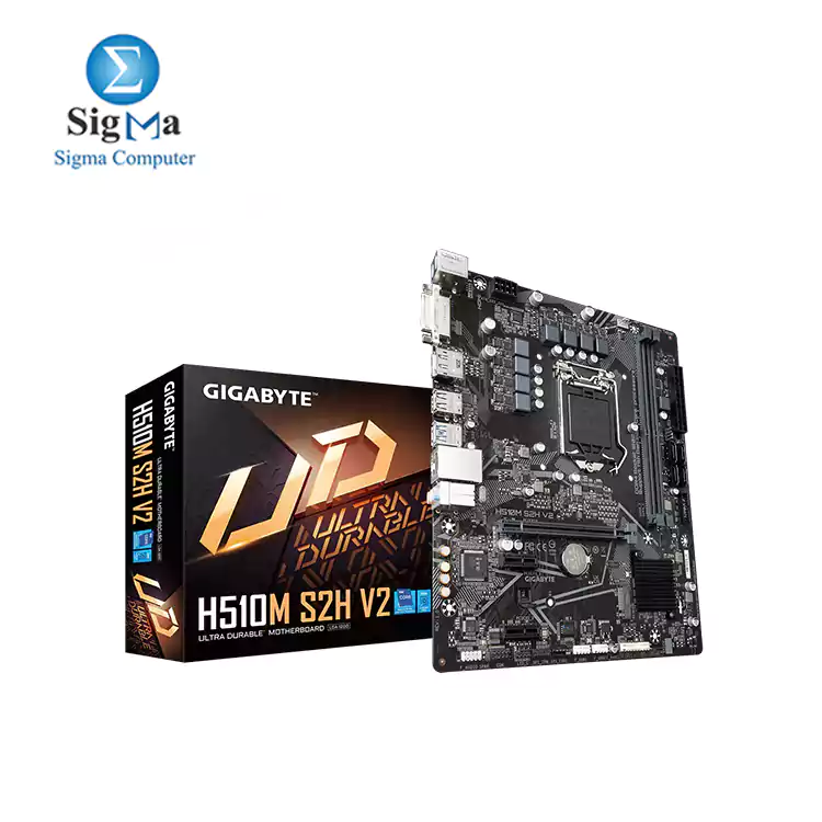 GIGABYTE Intel® H510M Ultra Durable Motherboard with 6+2 Phases Digital VRM, PCIe 4.0* Design, Realtek 8118 Gaming LAN, 3 Display Interfaces Support , Anti-Sulfur Resistor,  Smart Fan 6