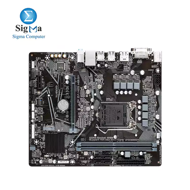 GIGABYTE Intel   H510M Ultra Durable Motherboard with 6 2 Phases Digital VRM  PCIe 4.0  Design  Realtek 8118 Gaming LAN  3 Display Interfaces Support   Anti-Sulfur Resistor   Smart Fan 6
