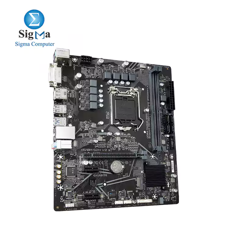 GIGABYTE Intel® H510M Ultra Durable Motherboard with 6+2 Phases Digital VRM, PCIe 4.0* Design, Realtek 8118 Gaming LAN, 3 Display Interfaces Support , Anti-Sulfur Resistor,  Smart Fan 6