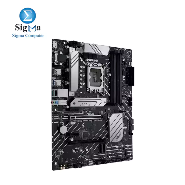 ASUS Intel® B660 (LGA 1700) ATX motherboard with 8 power stages, PCIe 4.0 slots, three M.2 slots, Realtek 2.5Gb Ethernet, DisplayPort, HDMI®, D-Sub, rear USB 3.2 Gen 2x2 Type-C®, front USB 3.2 Gen 1 Type-C®, Aura Sync