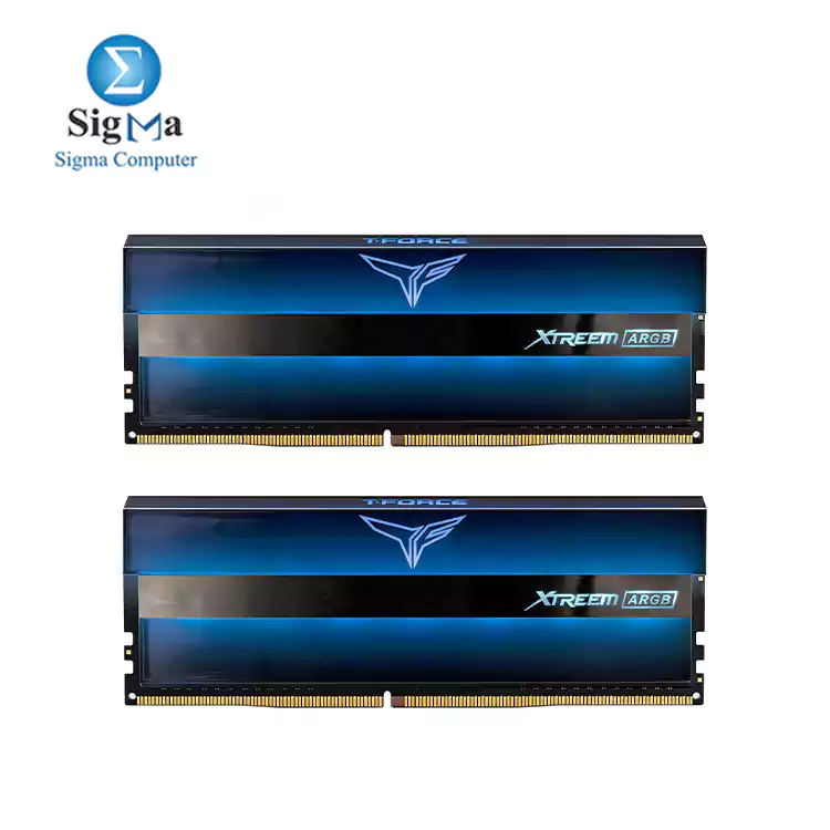 TEAM XTREEM 64GB  2x32GB  3600mhz  ARGB DDR4 DESKTOP MEMORY - BLACK