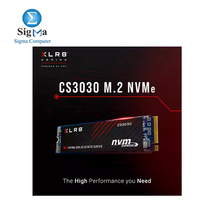 PNY XLR8 CS3030 2TB M.2 PCIe NVMe Gen3 x4 Internal Solid State Drive  SSD   Read up to 3500 mb-s  3D Flash Memory Dram Cache