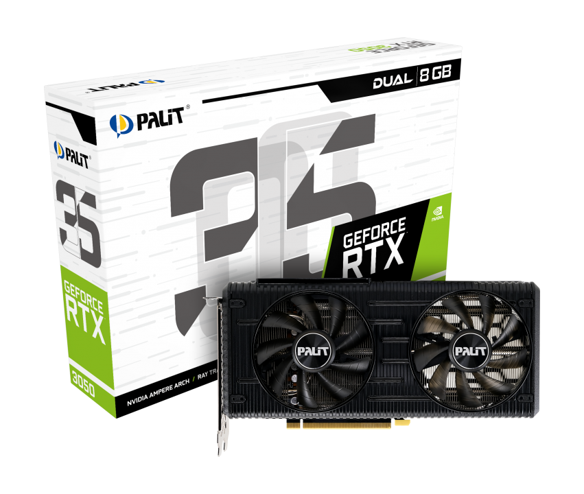 Palit GeForce RTX 3050 Dual  8G GDDR6 Graphics Card