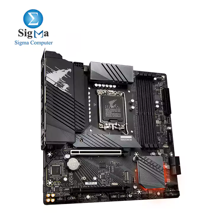 GIGABYTE Intel® B660 AORUS Motherboard with 12*+1+1 Twin Hybrid Phases Digital VRM Design, Fully Covered Thermal Design , 2 x PCIe 4.0 M.2 with Thermal Guard, Intel® 2.5GbE LAN, Rear USB 3.2 Gen 2x2 Type-C®, RGB FUSION 2.0, Q-Flash Plus