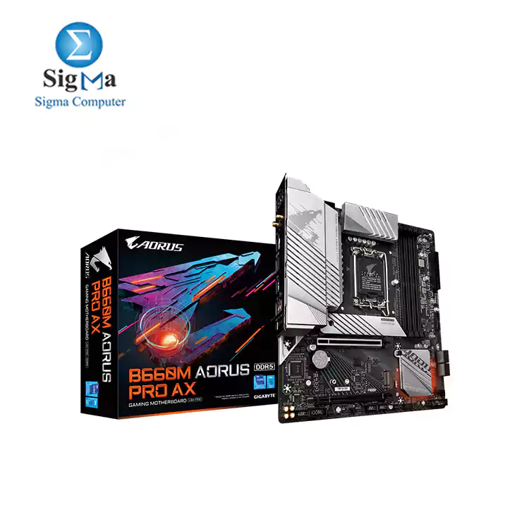 GIGABYTE Intel® B660 AORUS Motherboard with 12*+1+1 Twin Hybrid Phases Digital VRM Design , DDR5 MEMORY Design, Fully Covered Thermal Design , 2 x PCIe 4.0 M.2 with Thermal Guard, Intel® 2.5GbE LAN, WIFI 6 802.11ax, Rear USB 3.2 Gen 2x2 Typ