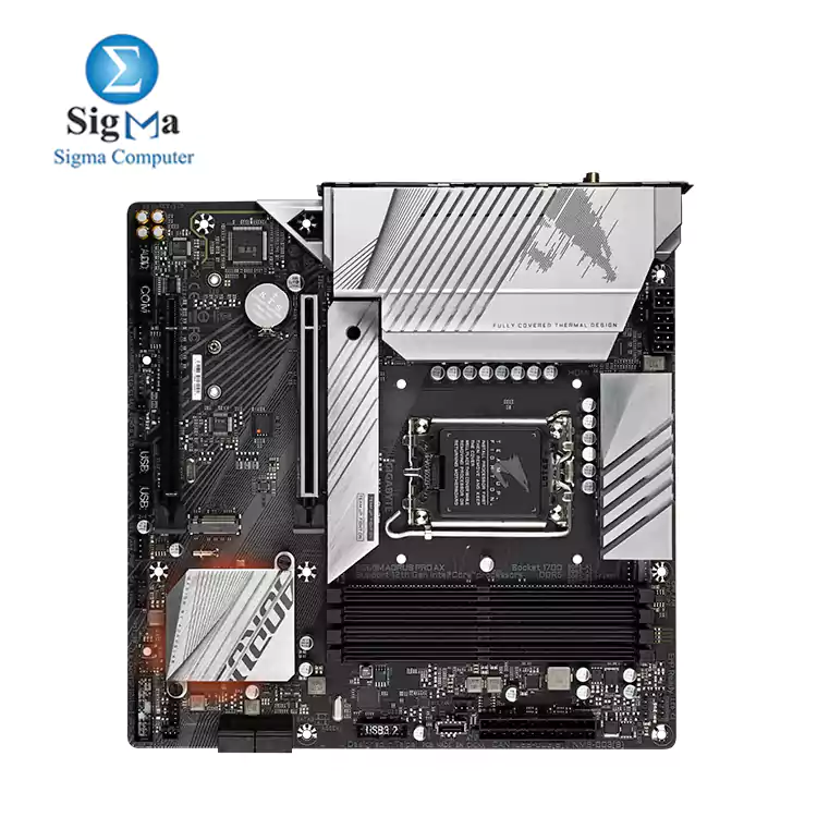 GIGABYTE Intel® B660 AORUS Motherboard with 12*+1+1 Twin Hybrid Phases Digital VRM Design , DDR5 MEMORY Design, Fully Covered Thermal Design , 2 x PCIe 4.0 M.2 with Thermal Guard, Intel® 2.5GbE LAN, WIFI 6 802.11ax, Rear USB 3.2 Gen 2x2 Typ