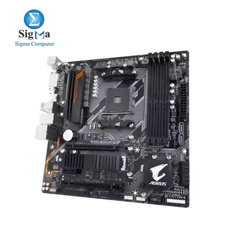 GIGABYTE AMD B450 AORUS Motherboard with Hybrid Digital PWM  M.2 with Thermal Guard  GIGABYTE Gaming LAN with 25KV ESD Protection  Anti-sulfur Design  CEC 2019 ready  RGB FUSION 2.0