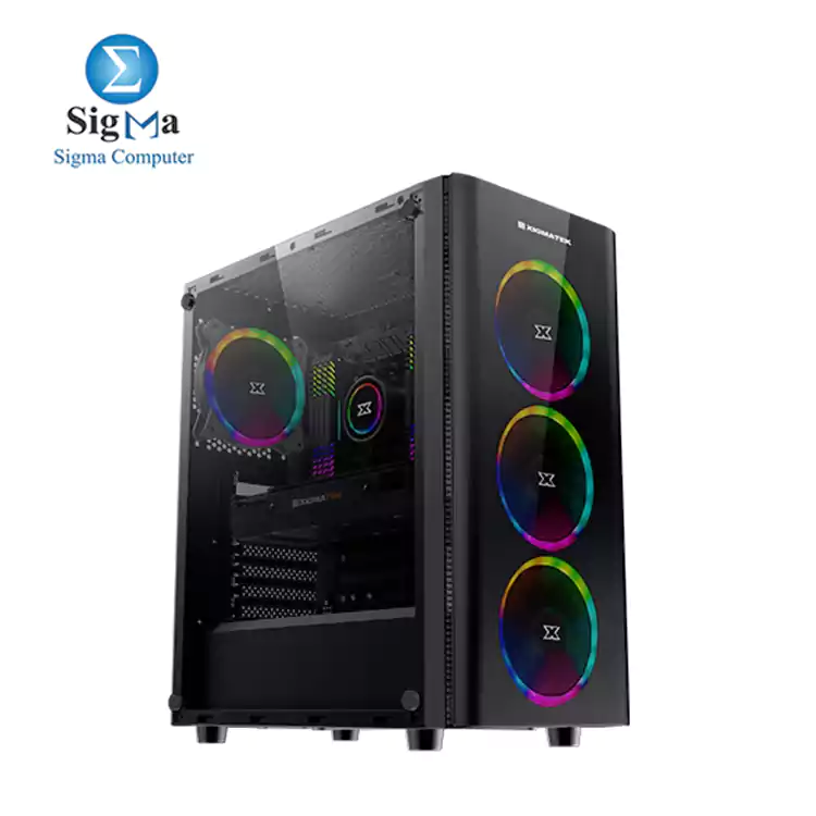 Xigmatek Diamond case with power supply xpower 600W   4FANS ARGB