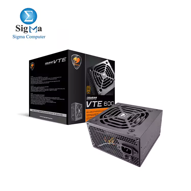 Cougar VTE600 80+ Bronze 600 Watt ATX Power Supply with Ultra-Silent Fan