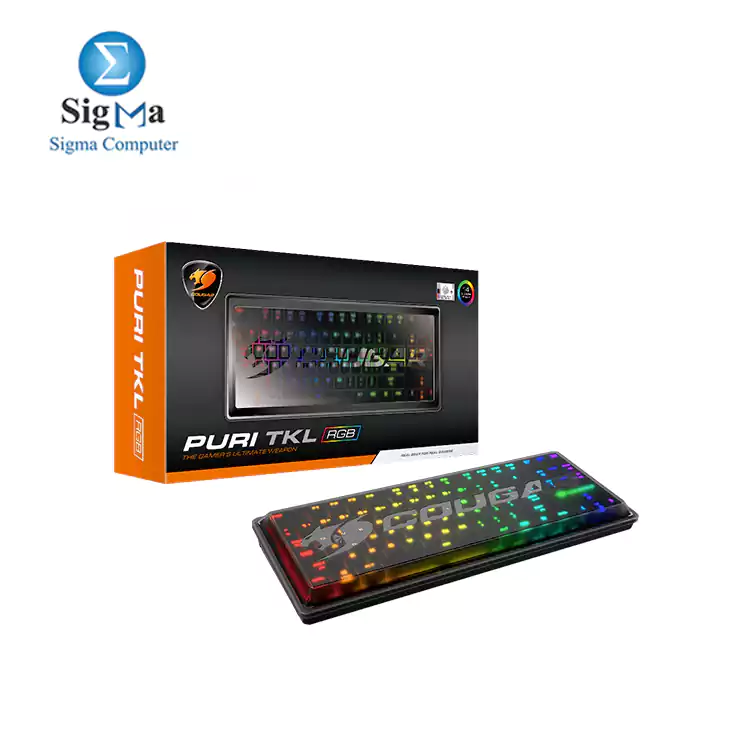 COUGAR PURI TKL RGB Gaming Keyboard with Magnetic Protective Cover (RED MX Switch)