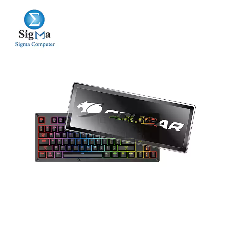 COUGAR PURI TKL RGB Gaming Keyboard with Magnetic Protective Cover (RED MX Switch)