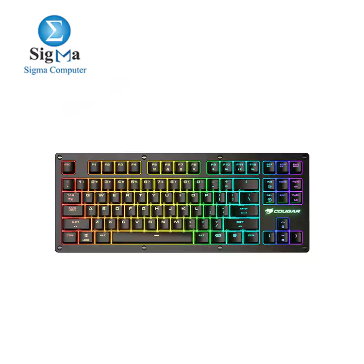 COUGAR PURI TKL RGB Gaming Keyboard with Magnetic Protective Cover  RED MX Switch 