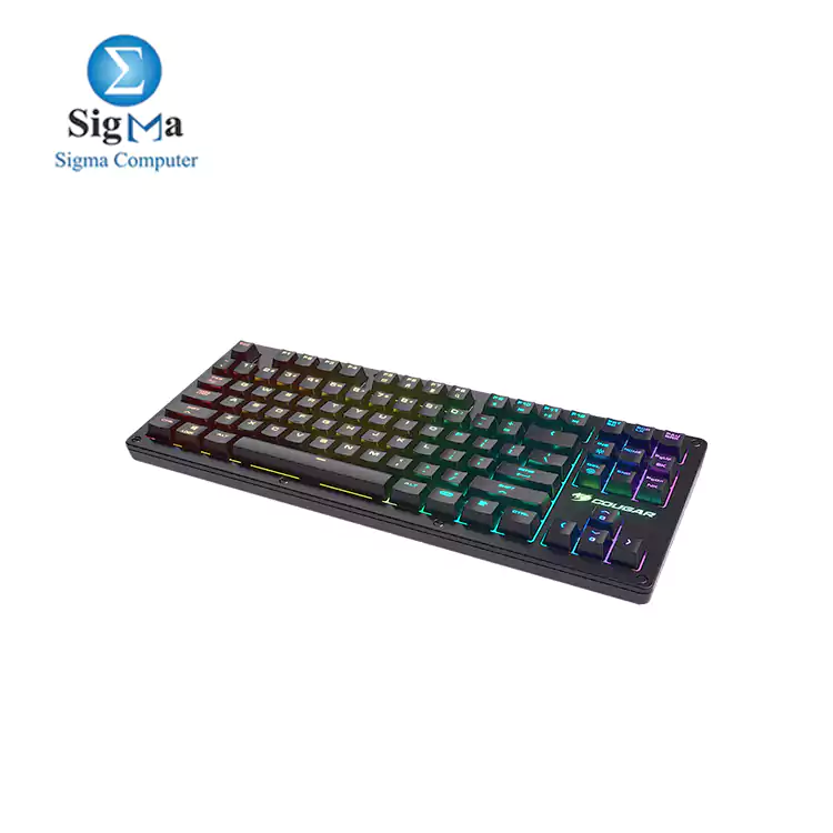 COUGAR PURI TKL RGB Gaming Keyboard with Magnetic Protective Cover  RED MX Switch 