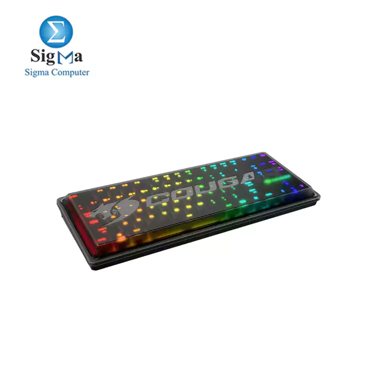 COUGAR PURI TKL RGB Gaming Keyboard with Magnetic Protective Cover  RED MX Switch 