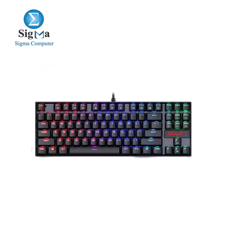 Redragon K552 KUMARA 87 Key LED RGB Backlit Mechanical Computer illuminated Keyboard with Blue Switches